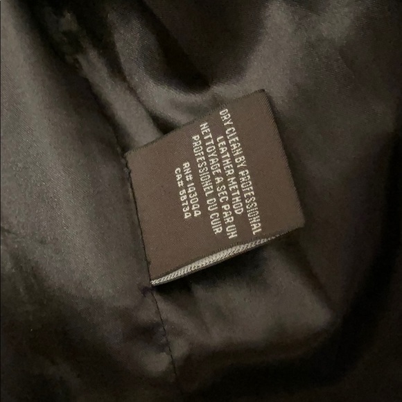 Badgley Mischka Black and Gray Leather Jacket - Picture 5 of 8